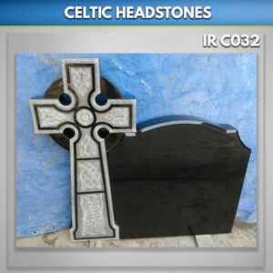 Black Boyne Celtic Cross Antiqued Finish gravestones